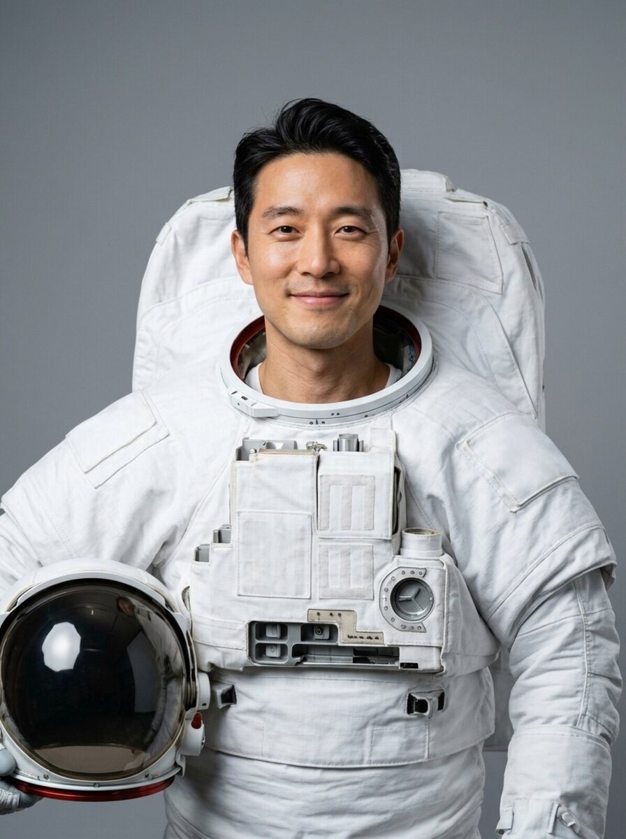 같은 인물 · 우주복 스타일 변환 결과
